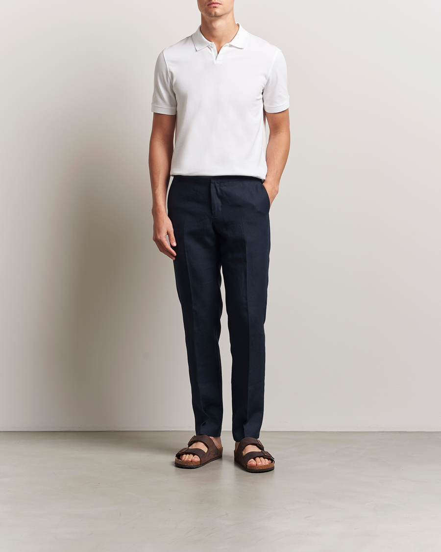 Herre | Polotrøjer | Orlebar Brown | Bruno Organic Cotton Pique White