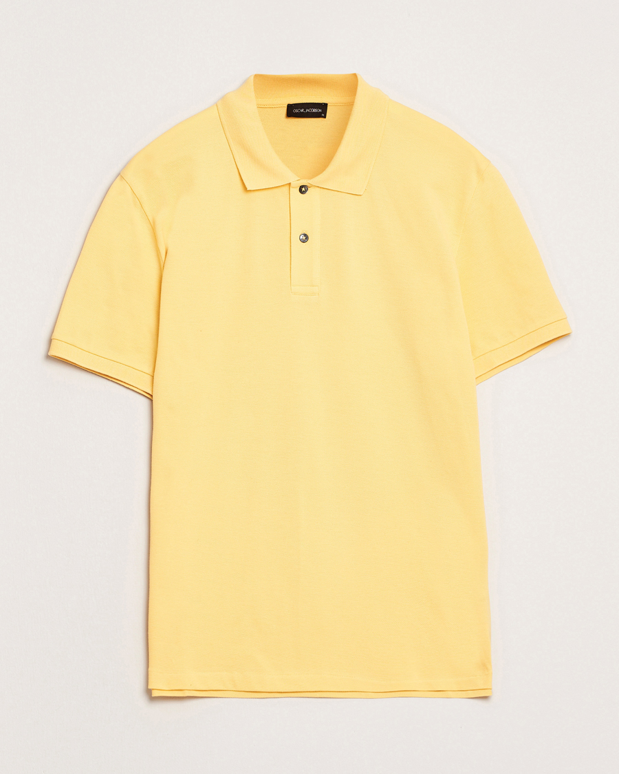 Herre | Polotrøjer | Oscar Jacobson | Alex Cotton Polo Yellow