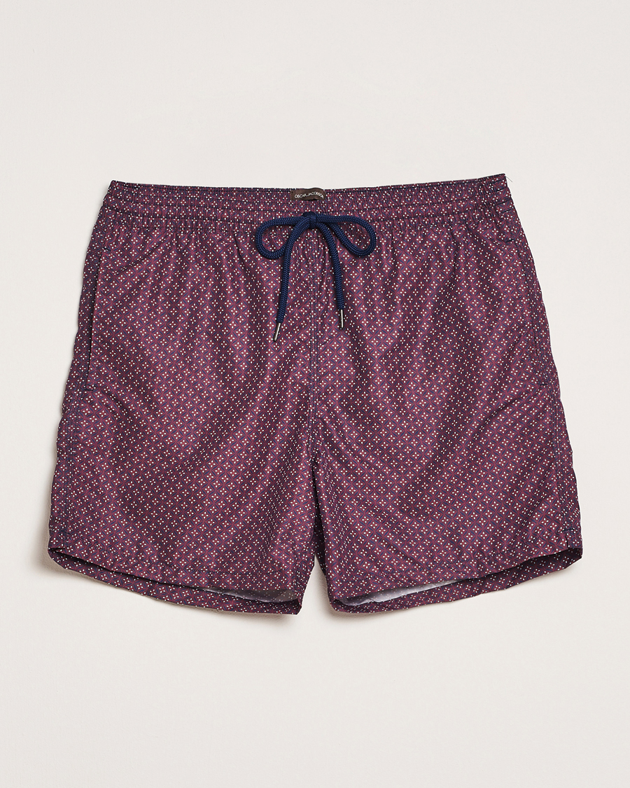 Herre | Badebukser | Oscar Jacobson | Printed Swimshorts Red/Navy