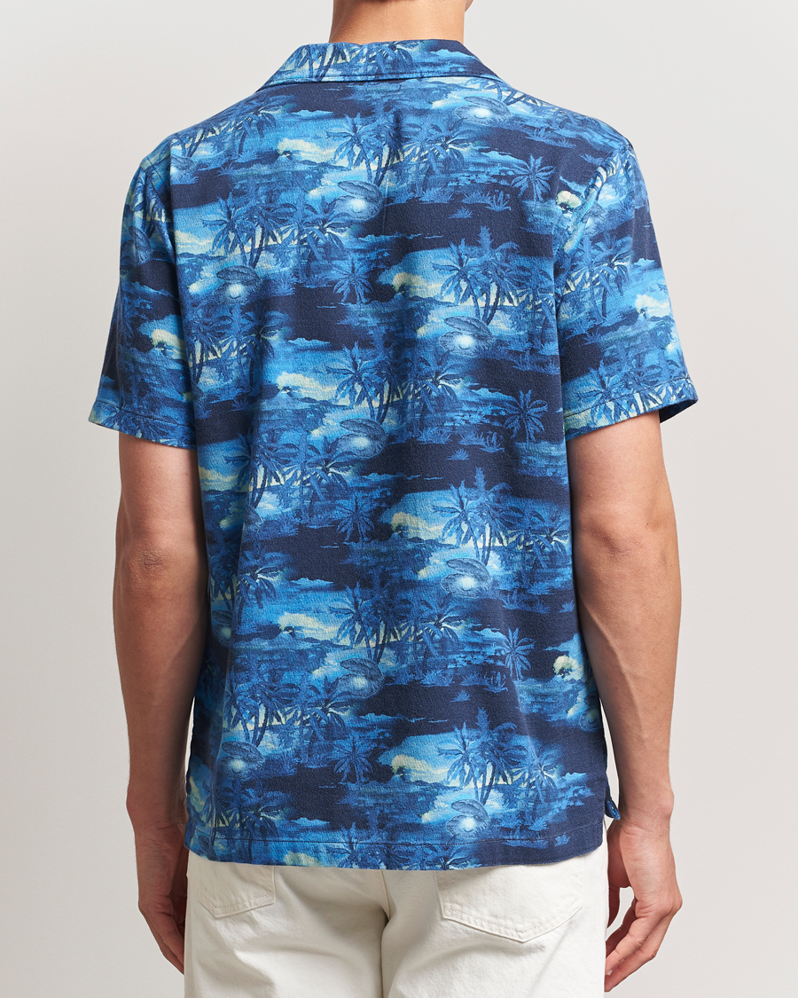 Herre | Skjorter | Nudie Jeans | Arvid Pearls Hawaii Shirt Blueberry