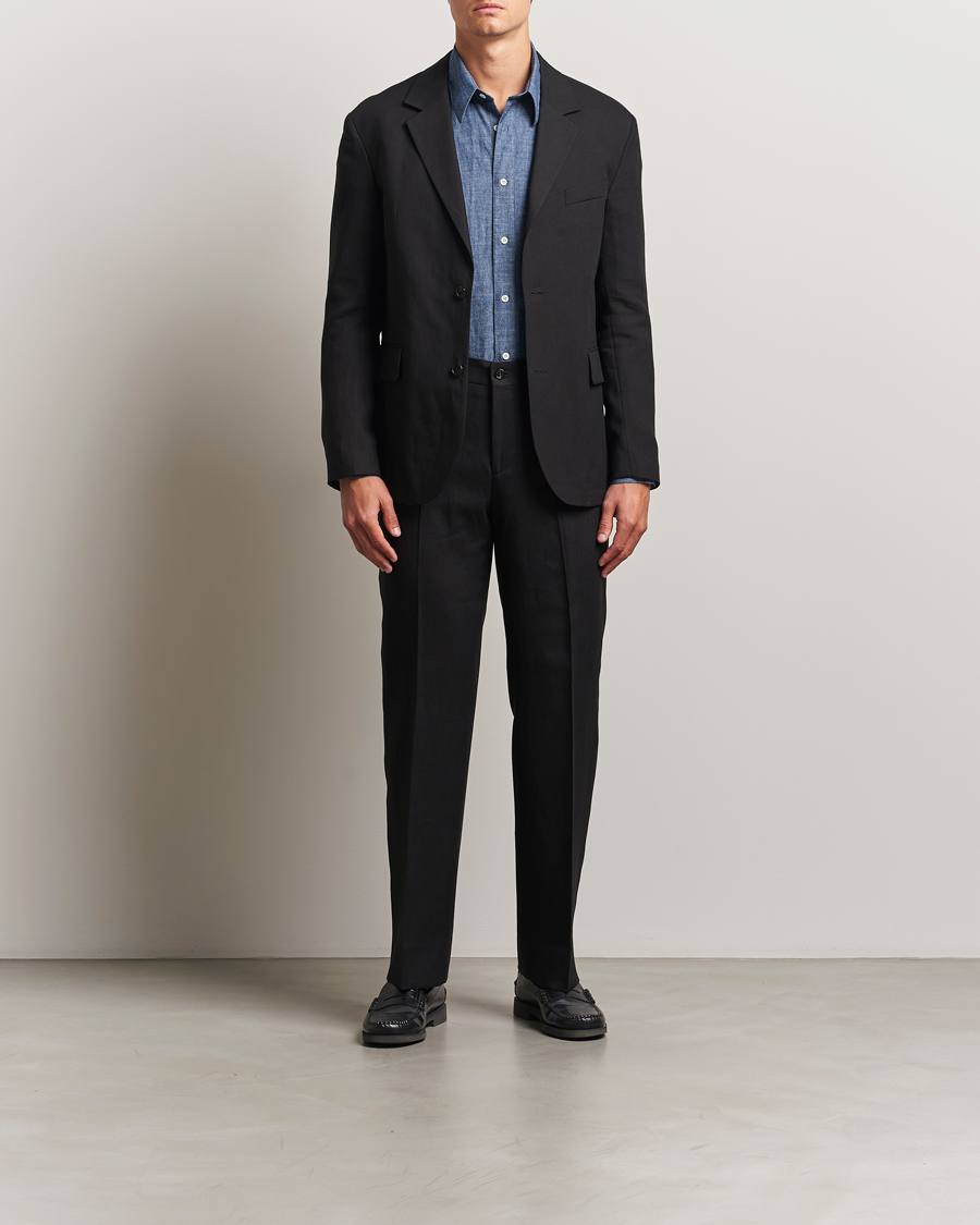 Herre | Blazere & jakker | J.Lindeberg | Alban Unlined Super Linen Blazer Black