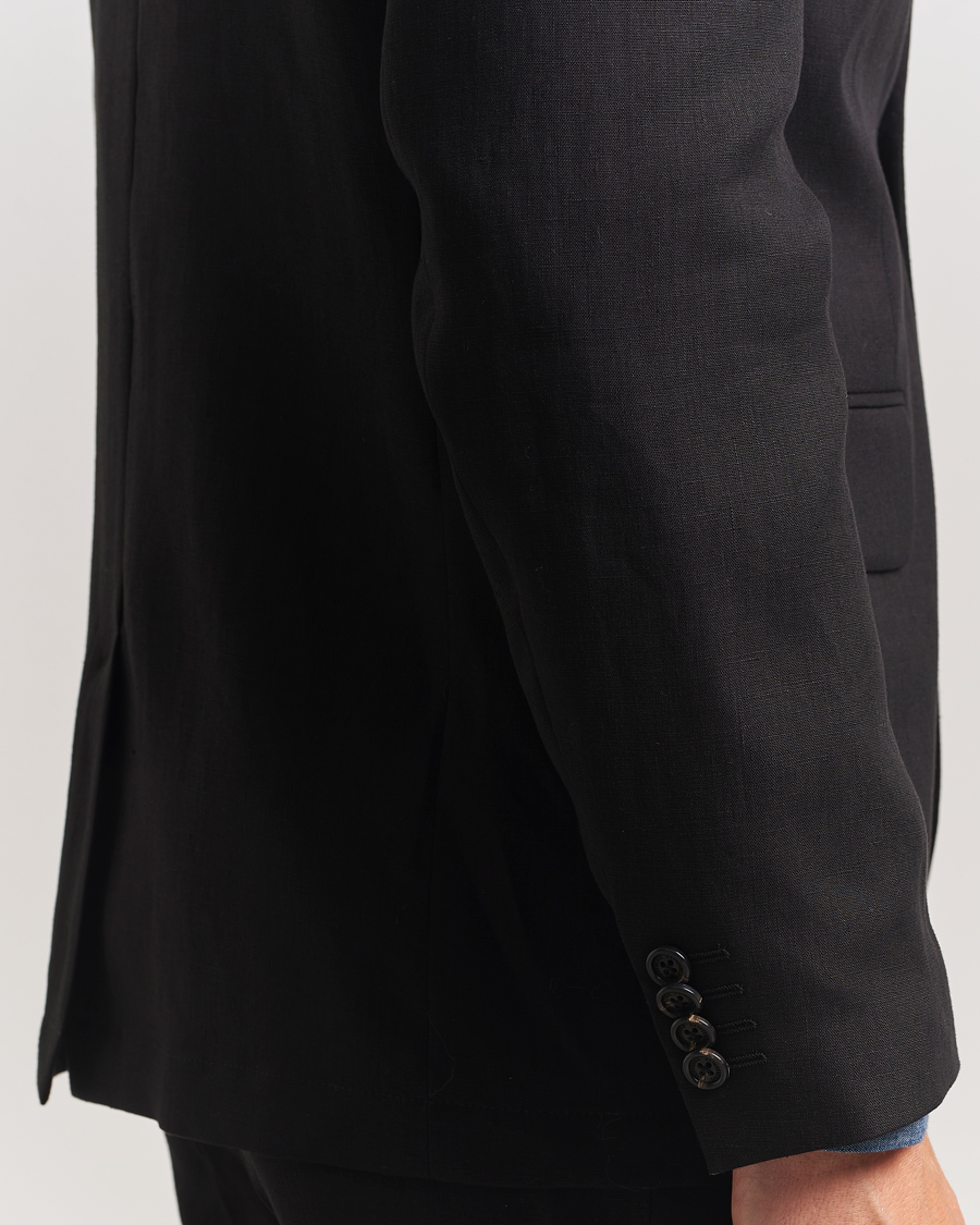 Herre | Blazere & jakker | J.Lindeberg | Alban Unlined Super Linen Blazer Black
