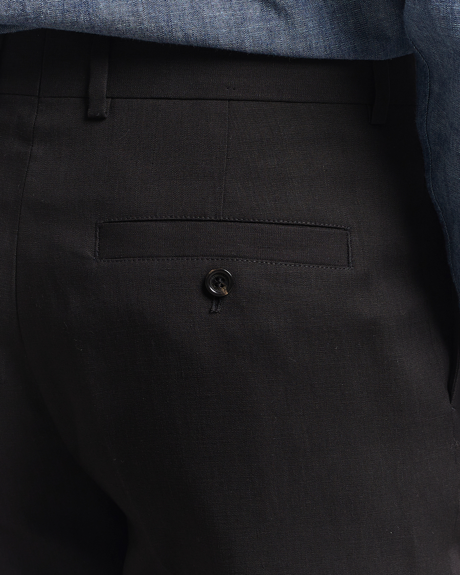 Herre | Bukser | J.Lindeberg | Gabi Super Linen Pants Black