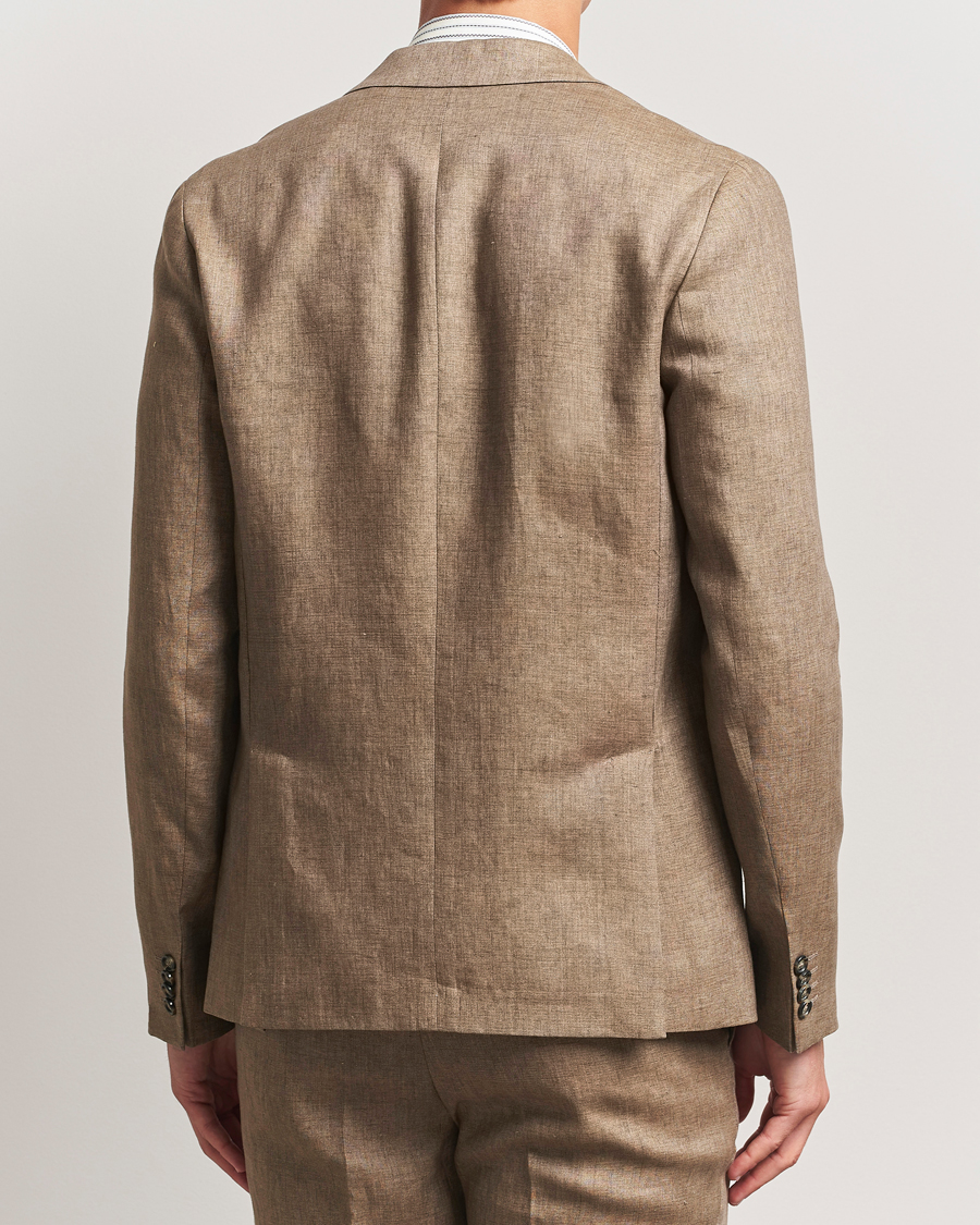 Herre | Blazere & jakker | J.Lindeberg | Elton Unlined Super Linen Blazer Nutmeg
