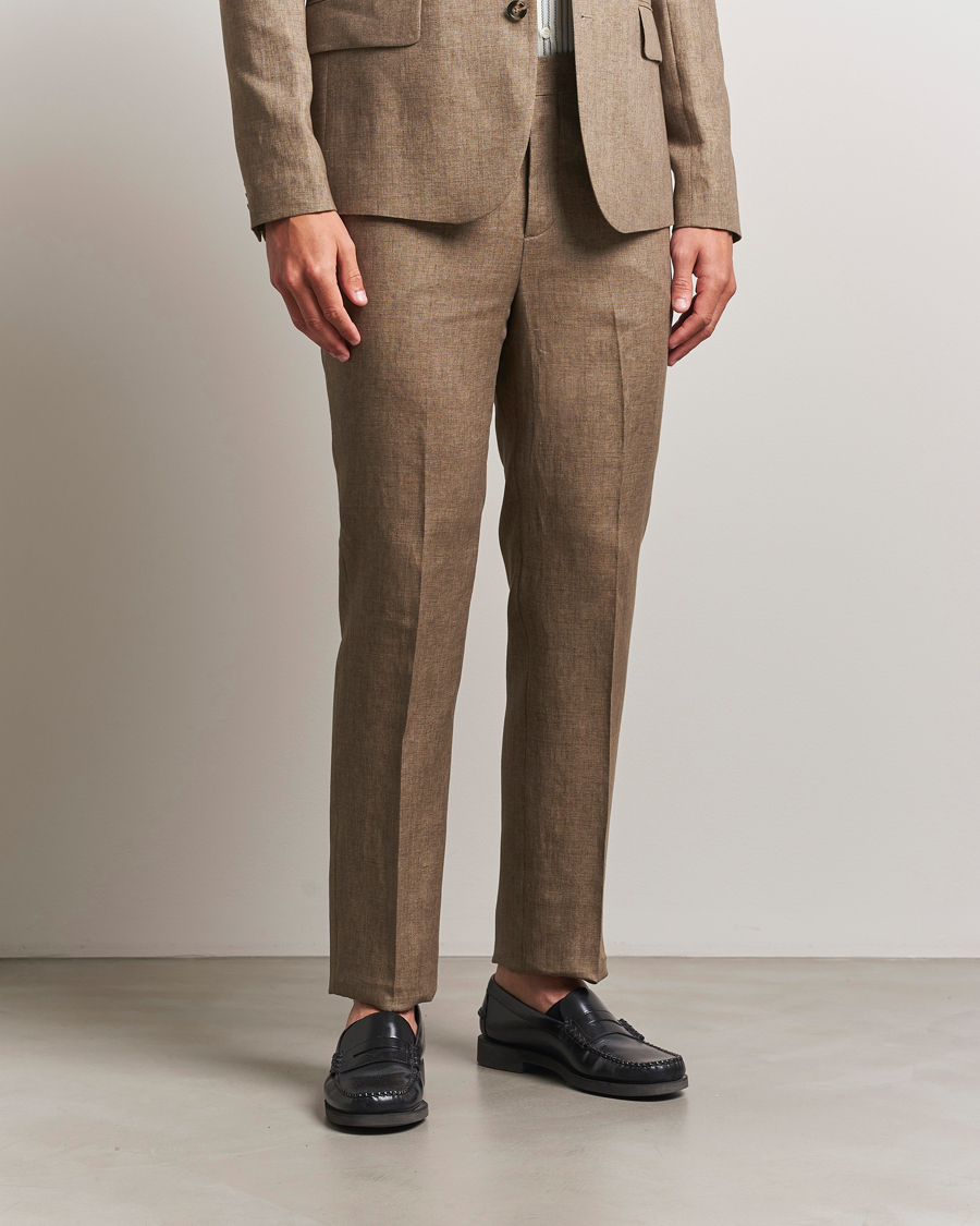 Herre | Bukser | J.Lindeberg | Lois Super Linen Pants Nutmeg