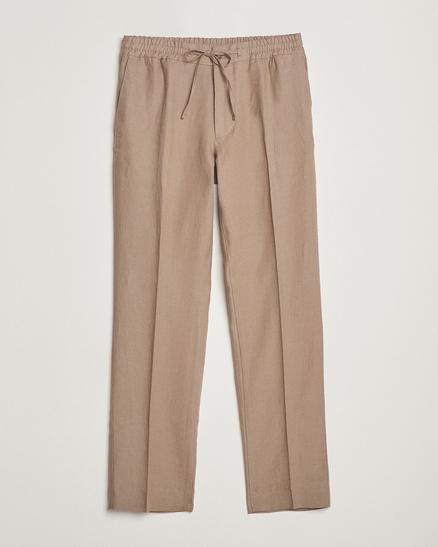 Herre | Bukser | J.Lindeberg | Soren Drape Linen Pants Nutmeg