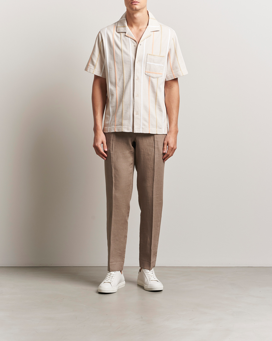 Herre | Bukser | J.Lindeberg | Soren Drape Linen Pants Nutmeg
