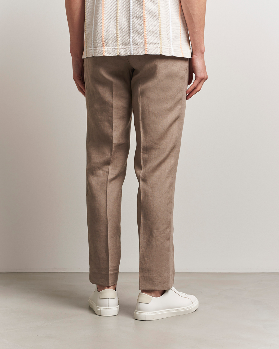 Herre | Bukser | J.Lindeberg | Soren Drape Linen Pants Nutmeg