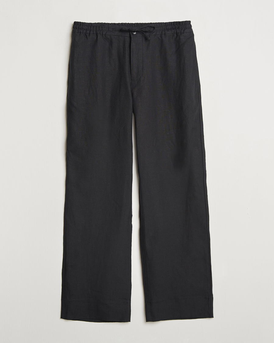 Herre | Bukser | J.Lindeberg | Noah Drape Linen Pants Black