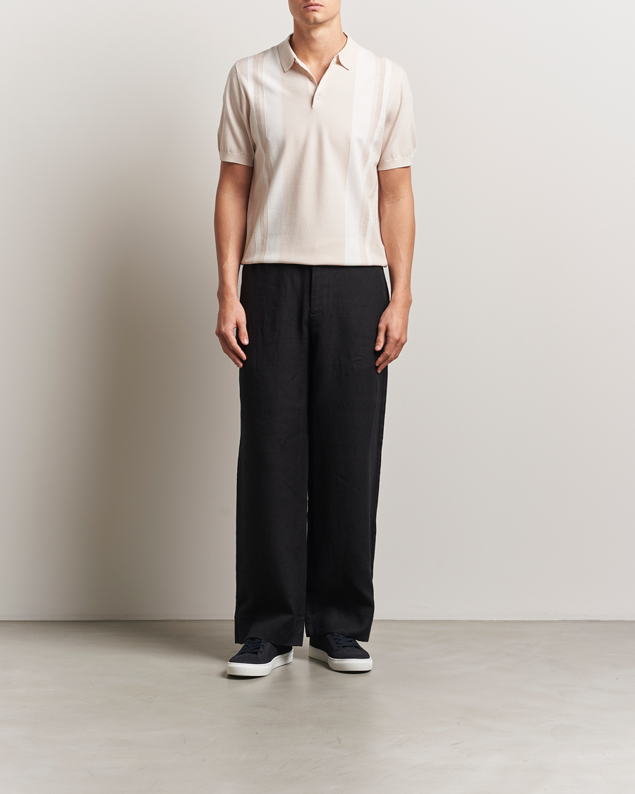 Herre | Bukser | J.Lindeberg | Noah Drape Linen Pants Black