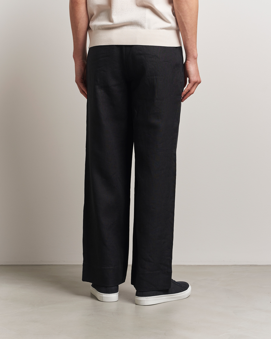 Herre | Bukser | J.Lindeberg | Noah Drape Linen Pants Black