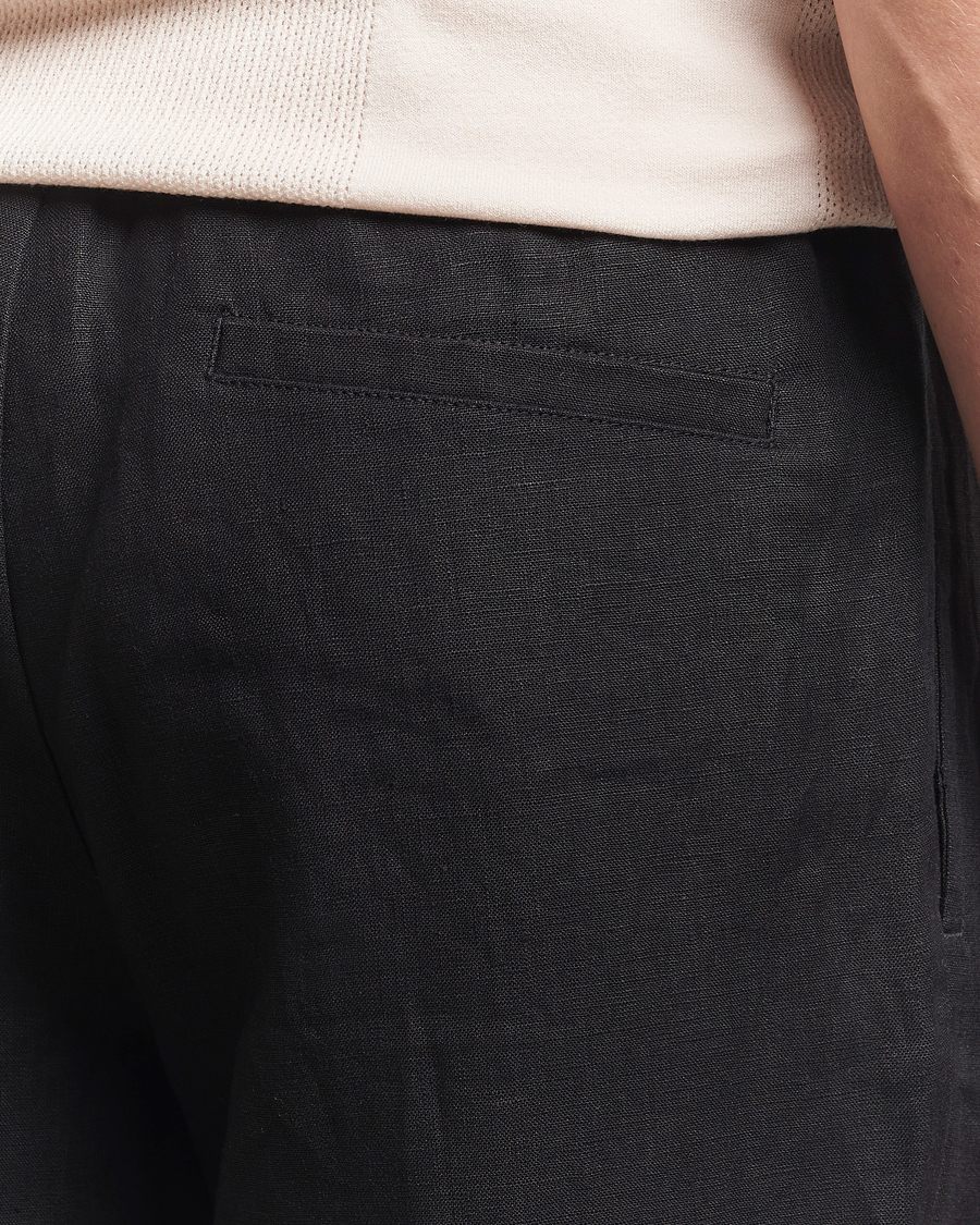 Herre | Bukser | J.Lindeberg | Noah Drape Linen Pants Black