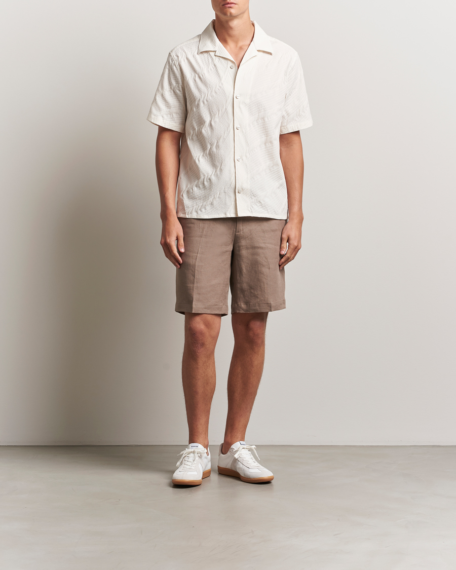 Herre | Skjorter | J.Lindeberg | Donso Stretch Texture Shirt Moonbeam