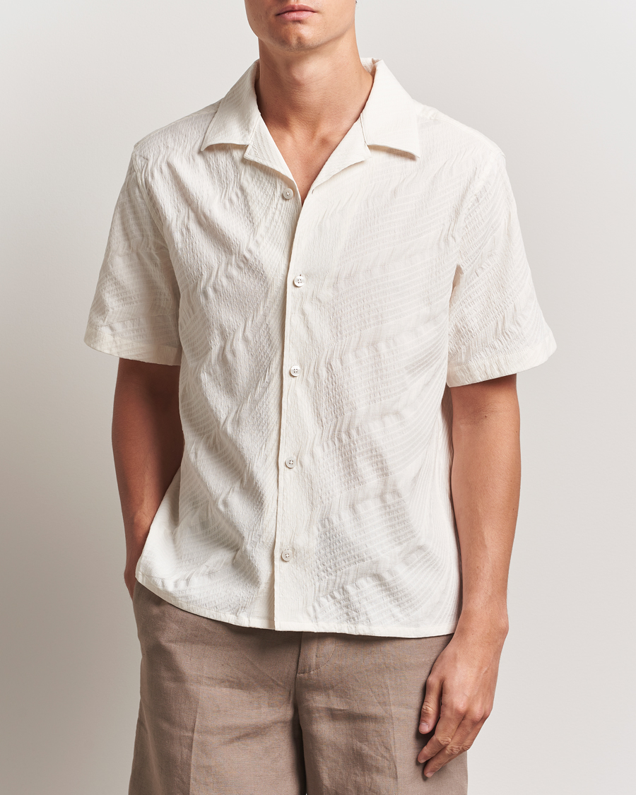 Herre | Skjorter | J.Lindeberg | Donso Stretch Texture Shirt Moonbeam