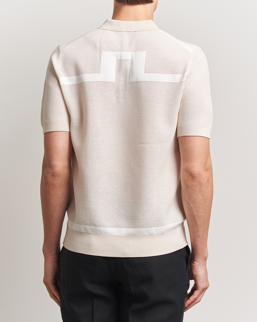 Herre | Polotrøjer | J.Lindeberg | Reymond Structure Knit Polo Moonbeam