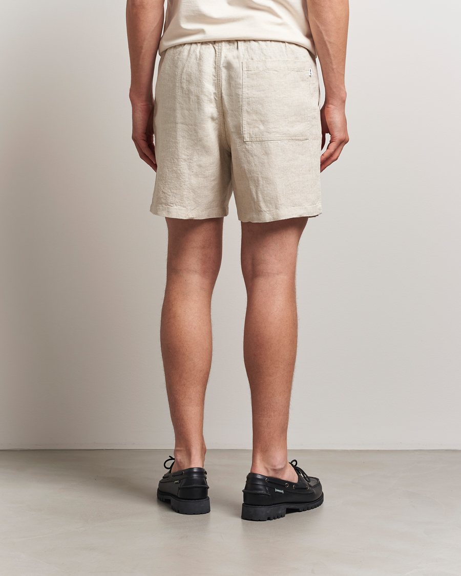 Herre | Shorts | NN07 | Gregor Linen Drawstring Shorts Oat