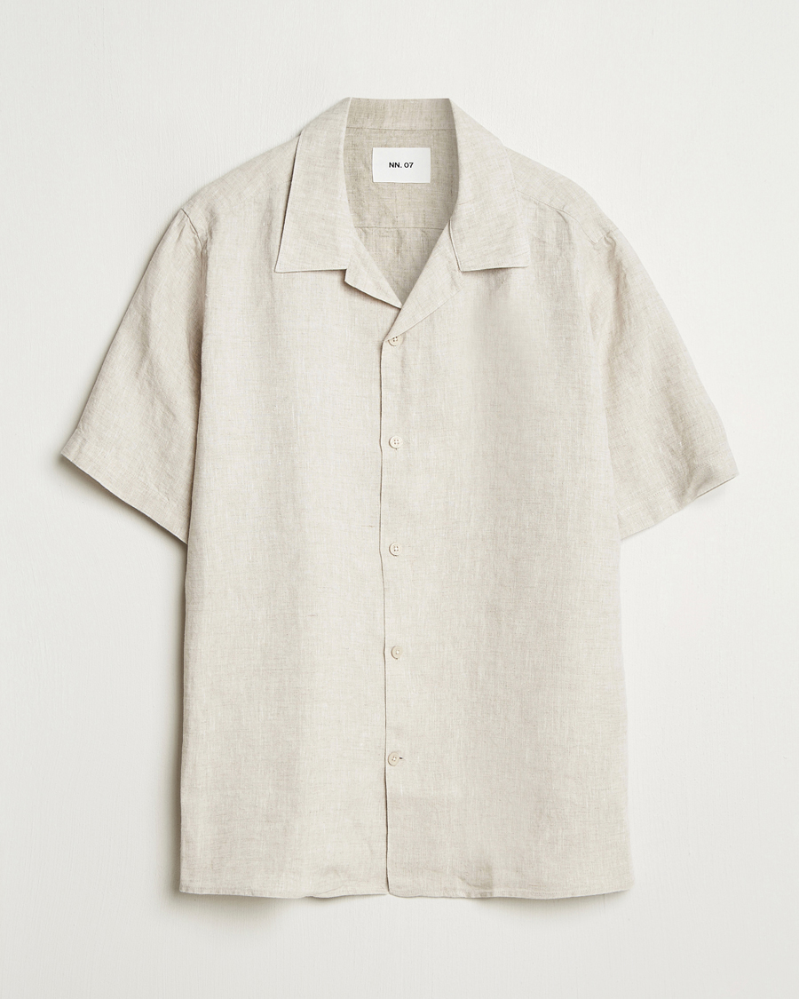 Herre | Skjorter | NN07 | Julio Linen Resort Shirt Oat
