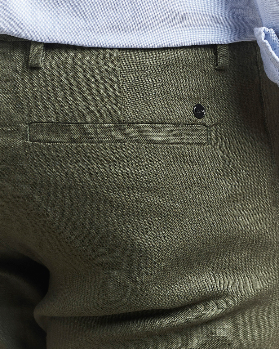 Herre | Bukser | NN07 | Theo Linen Trousers Croc Green