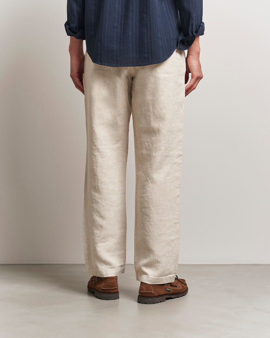 Herre | Bukser | NN07 | Aden Regular Fit Linen Chinos Oat