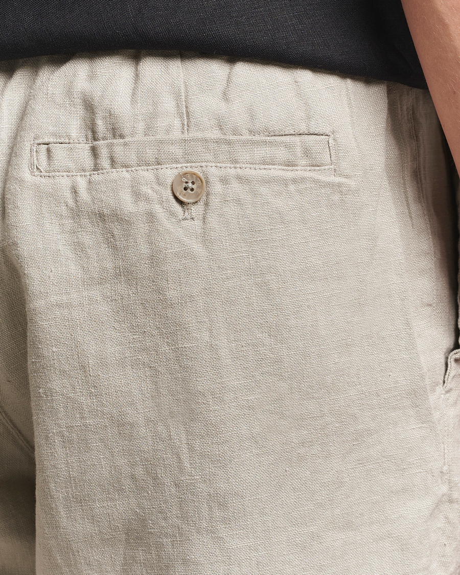 Herre | Bukser | NN07 | Billie Linen Drawstring Trousers Fog
