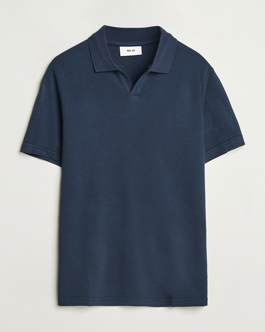 Herre | Polotrøjer | NN07 | Paul Cotton/Lyocell Polo Navy Blue