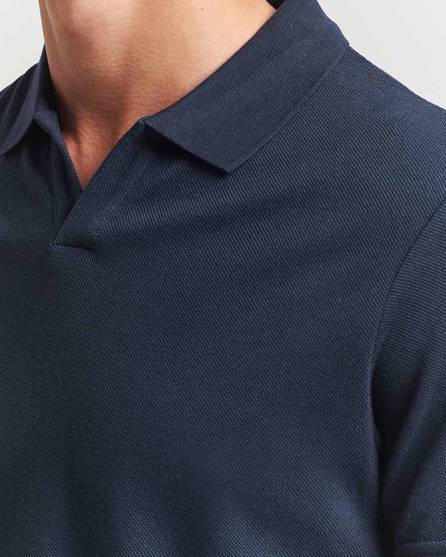 Herre | Polotrøjer | NN07 | Paul Cotton/Lyocell Polo Navy Blue