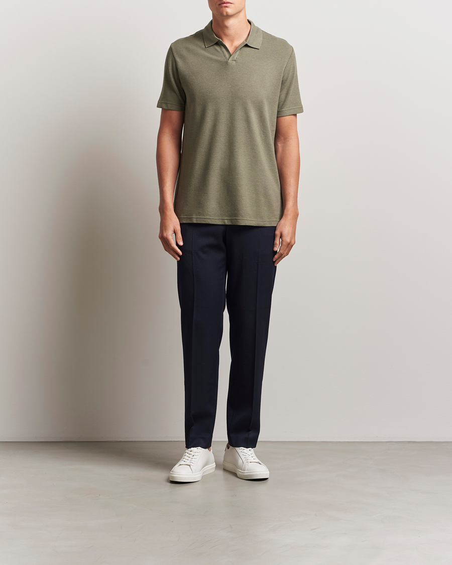 Herre | Polotrøjer | NN07 | Paul Cotton/Lyocell Polo Capers Green