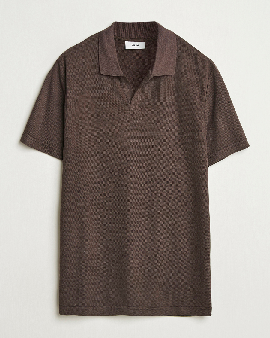 Herre | Polotrøjer | NN07 | Paul Cotton/Lyocell Polo Coffee