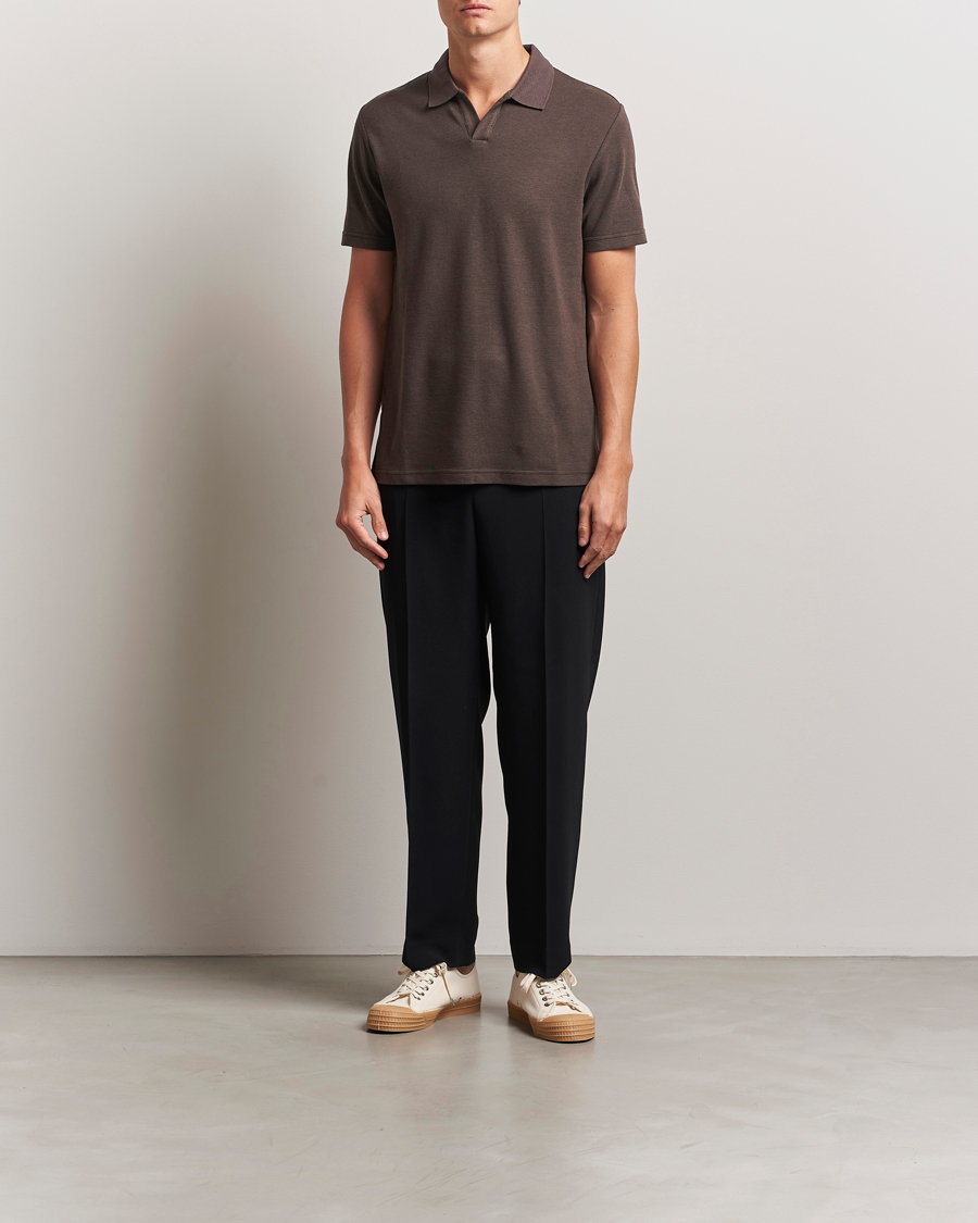 Herre | Polotrøjer | NN07 | Paul Cotton/Lyocell Polo Coffee