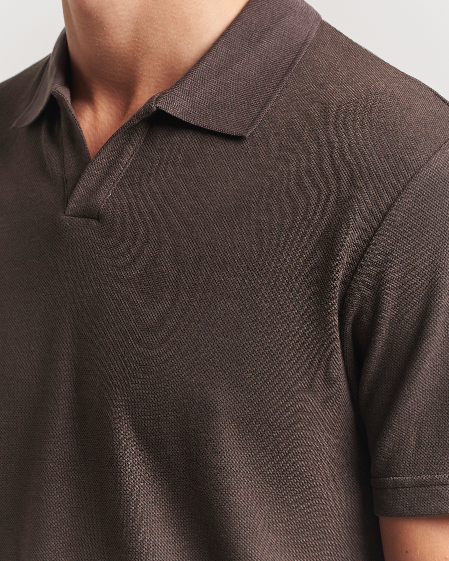 Herre | Polotrøjer | NN07 | Paul Cotton/Lyocell Polo Coffee