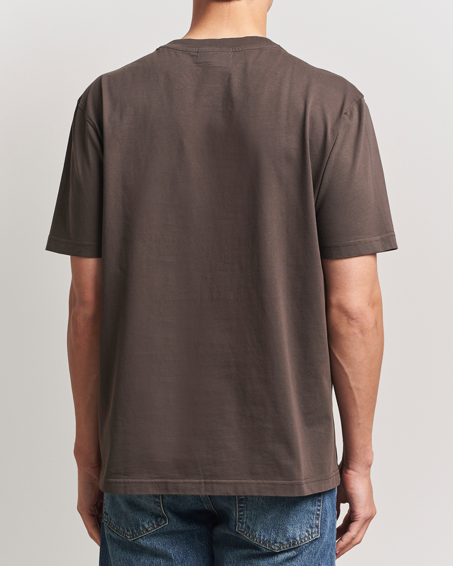 Herre | T-Shirts | NN07 | Adam Logo Crew Neck T-Shirt Coffee