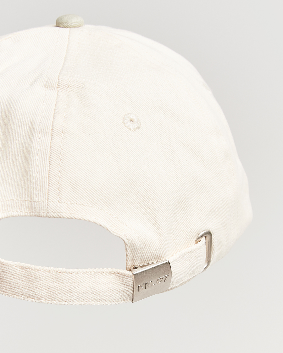 Herre | Hatte & kasketter | NN07 | Logo Cap Sage Green/Off White