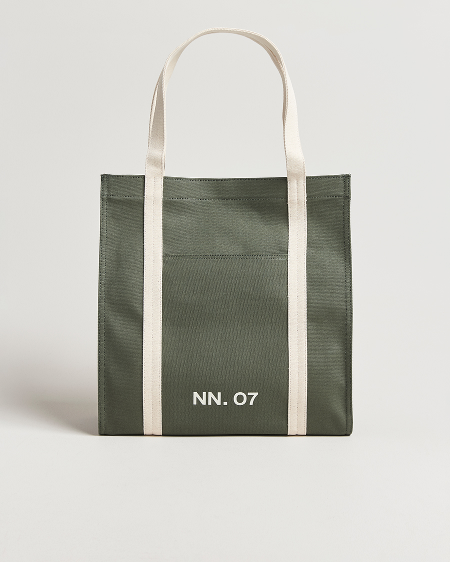 Herre | Tasker | NN07 | Tote Bag Croc Green
