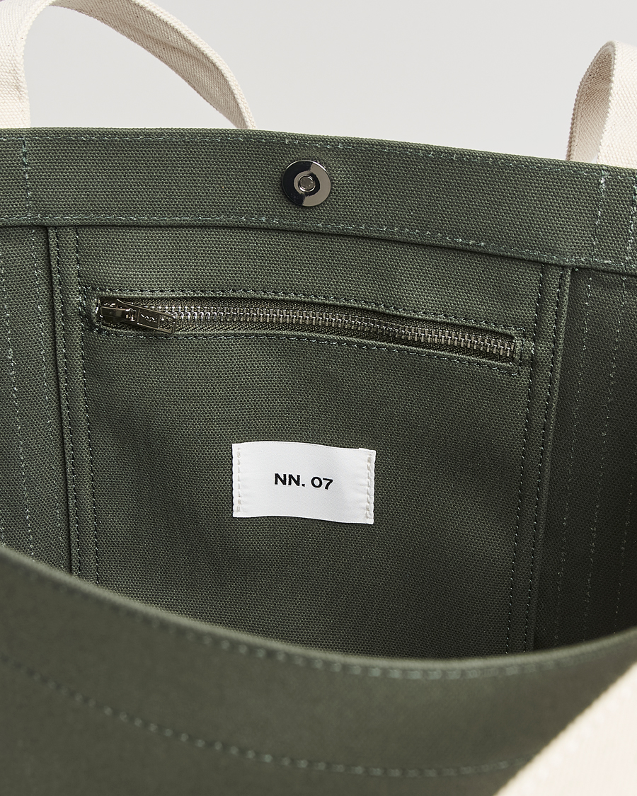 Herre | Tasker | NN07 | Tote Bag Croc Green