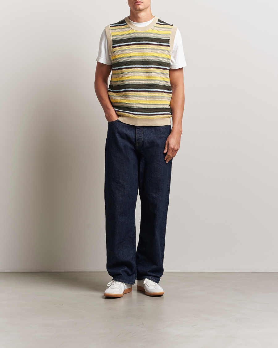 Herre | Trøjer | NN07 | Huxley Knitted Striped Vest Multi