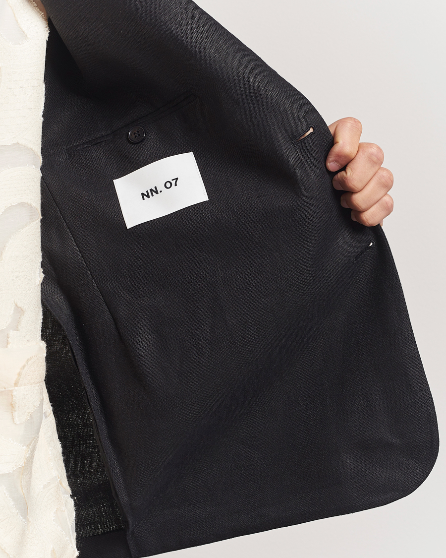 Herre | Blazere & jakker | NN07 | Timo Linen Blazer Black