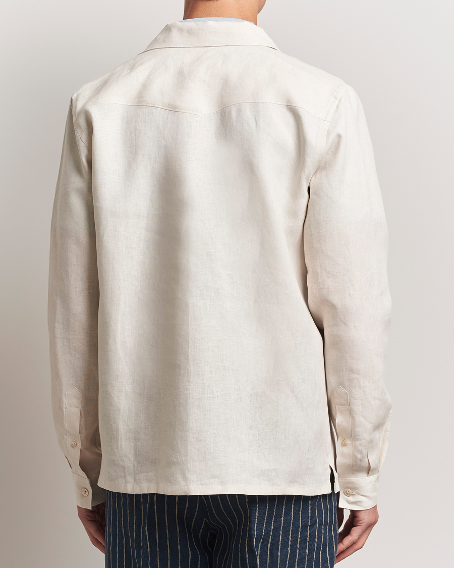 Herre | Skjorter | NN07 | Pax Linen Western Shirt Ivory