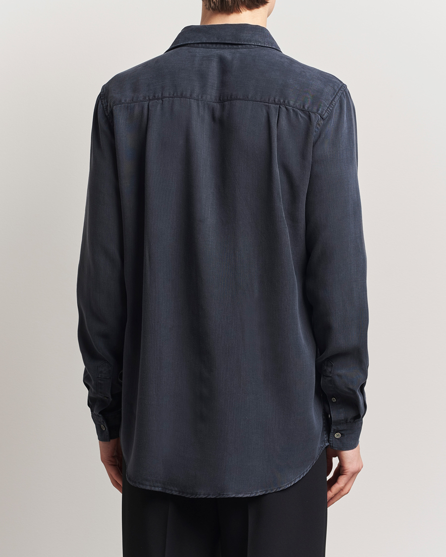 Herre | Skjorter | A Day's March | Daintree Lyocell Shirt Navy