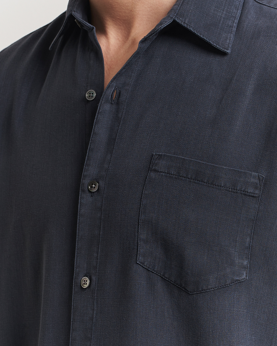 Herre | Skjorter | A Day's March | Daintree Lyocell Shirt Navy