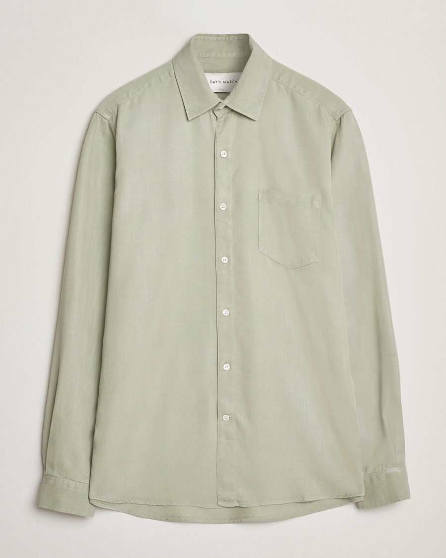 Herre | Skjorter | A Day's March | Daintree Lyocell Shirt Seagrass