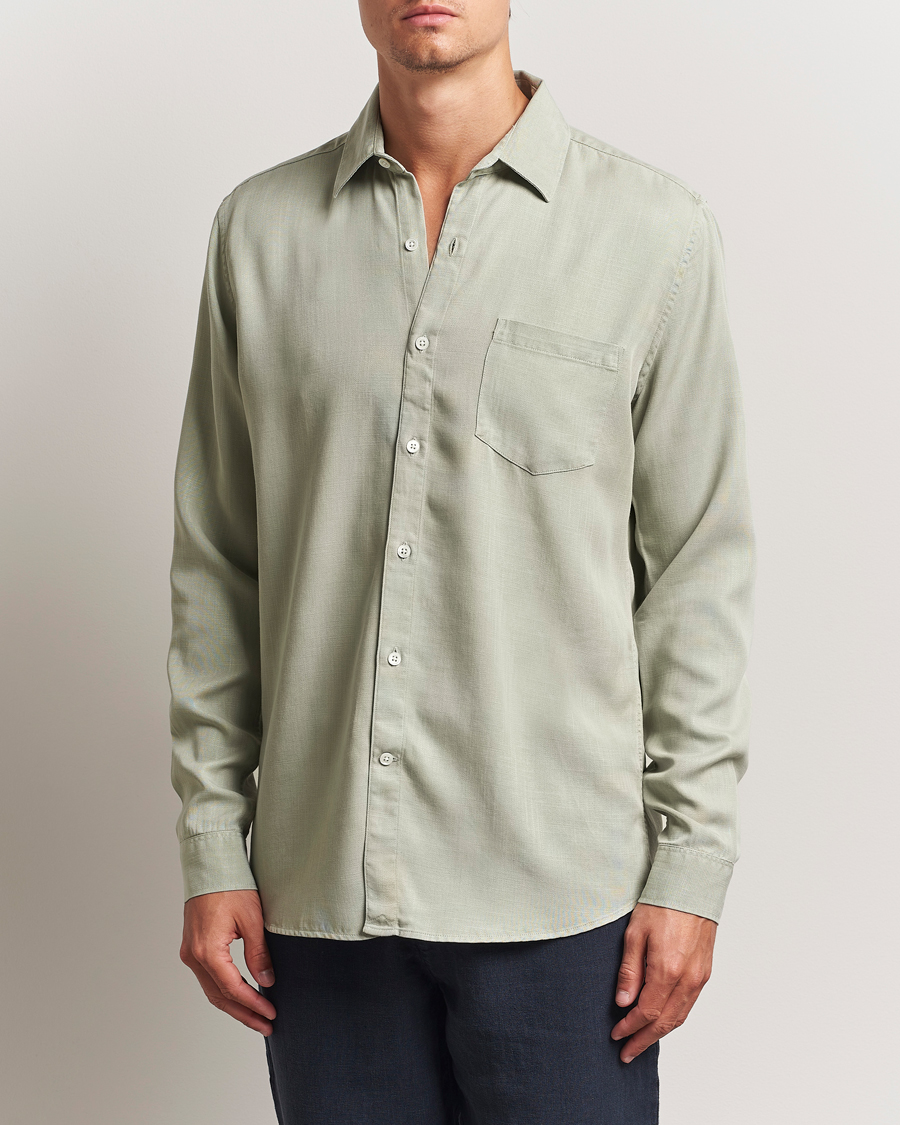 Herre | Skjorter | A Day's March | Daintree Lyocell Shirt Seagrass
