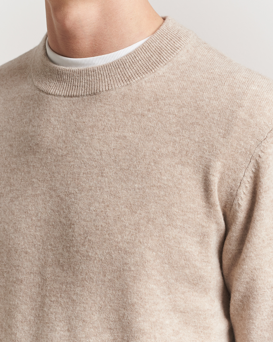 Herre | Trøjer | A Day's March | Marlow Cashmere Blend Sweater Sand