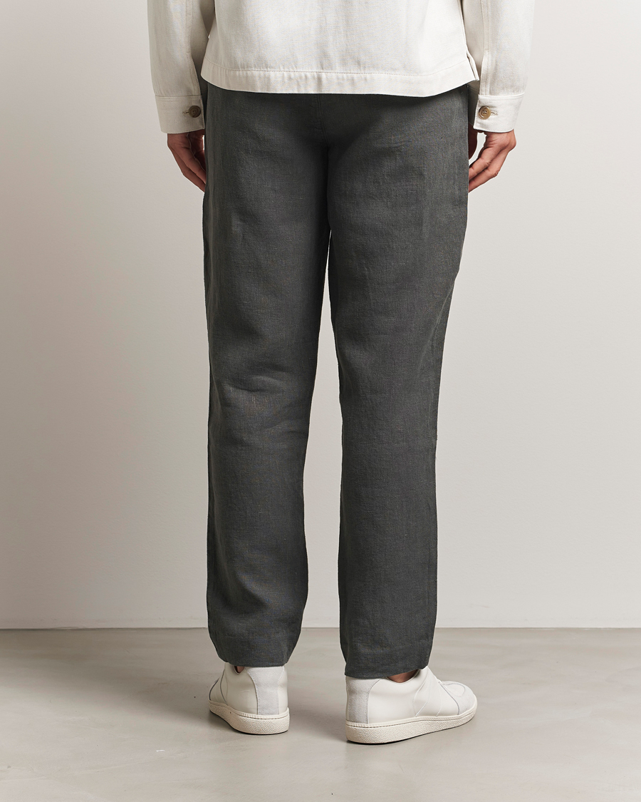 Herre | Bukser | A Day's March | Madu Linen Trousers Olive