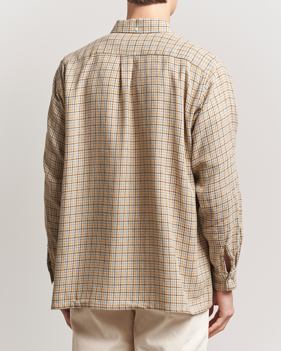Herre | Skjorter | BEAMS PLUS | Gunclub Mesh Button Down Shirt Beige