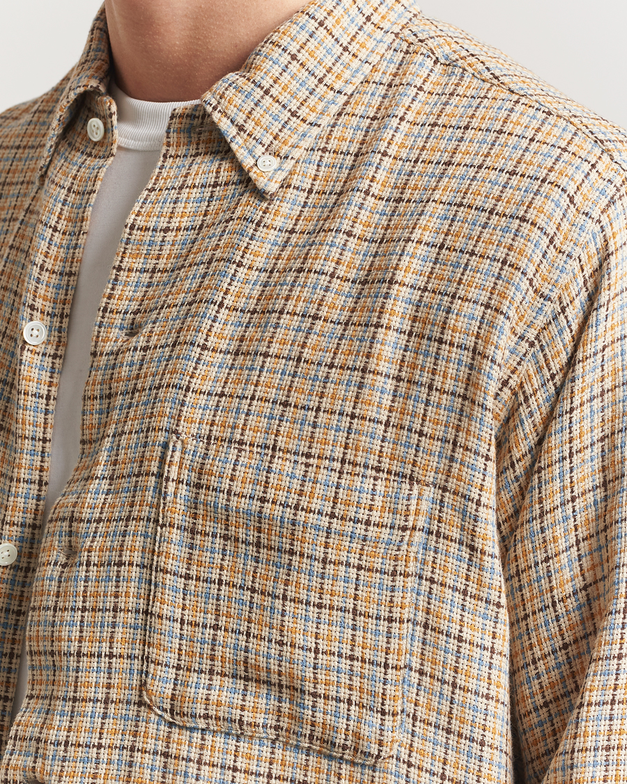 Herre | Skjorter | BEAMS PLUS | Gunclub Mesh Button Down Shirt Beige