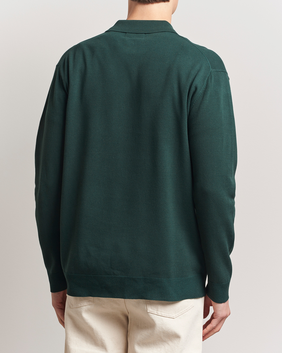 Herre | Trøjer | BEAMS PLUS | Long Sleeve 12G Knit Polo Forest Green