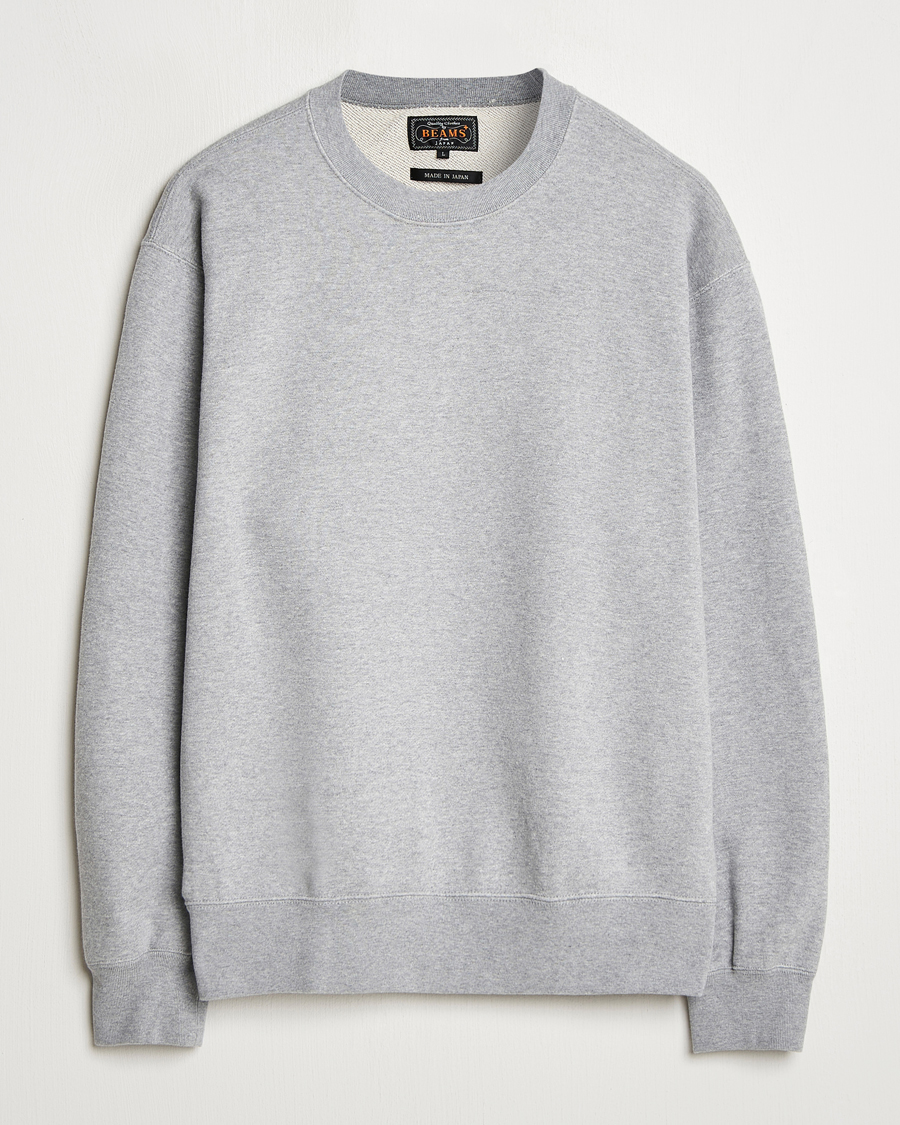 Herre | Trøjer | BEAMS PLUS | Made In Japan Cotton Sweatshirt Grey