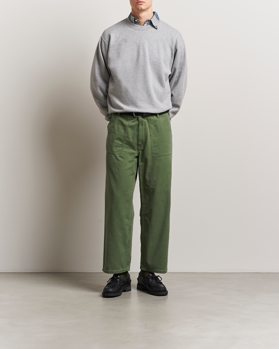 Herre | Trøjer | BEAMS PLUS | Made In Japan Cotton Sweatshirt Grey