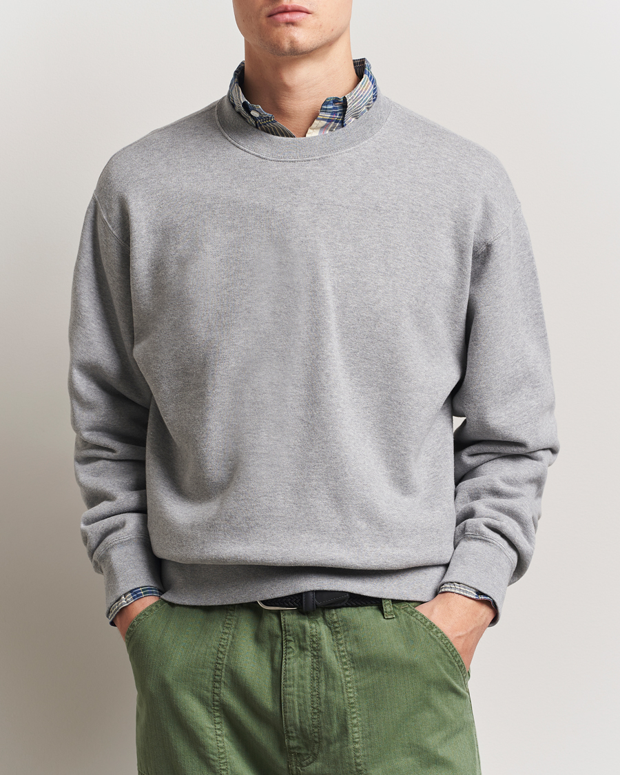 Herre | Trøjer | BEAMS PLUS | Made In Japan Cotton Sweatshirt Grey