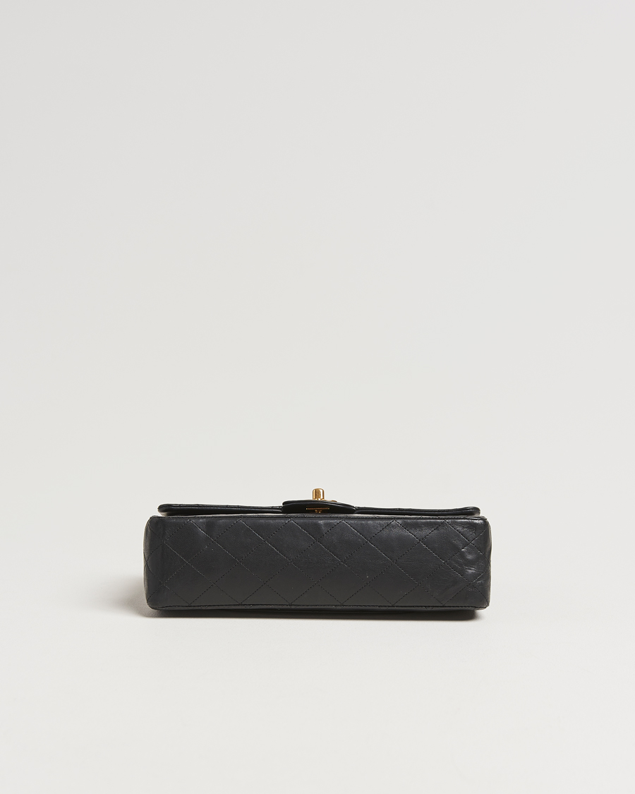 Herre | Chanel Pre-Owned Classic Medium Double Flap Bag Lambskin Black | Chanel Pre-Owned | Classic Medium Double Flap Bag Lambskin Black